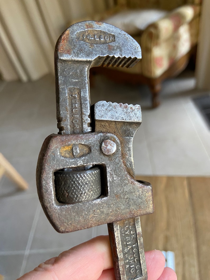 Antique Adjustable Wrench Etsy