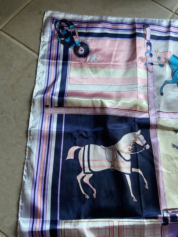 Polyester horse theme scarf - image 2