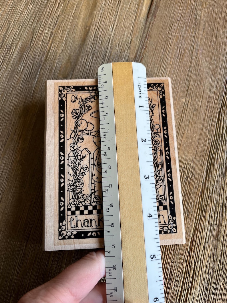 Vintage Thanks a Bunch Block Stamp - Etsy