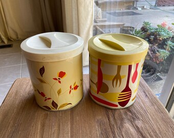 Vintage kitchen canisters