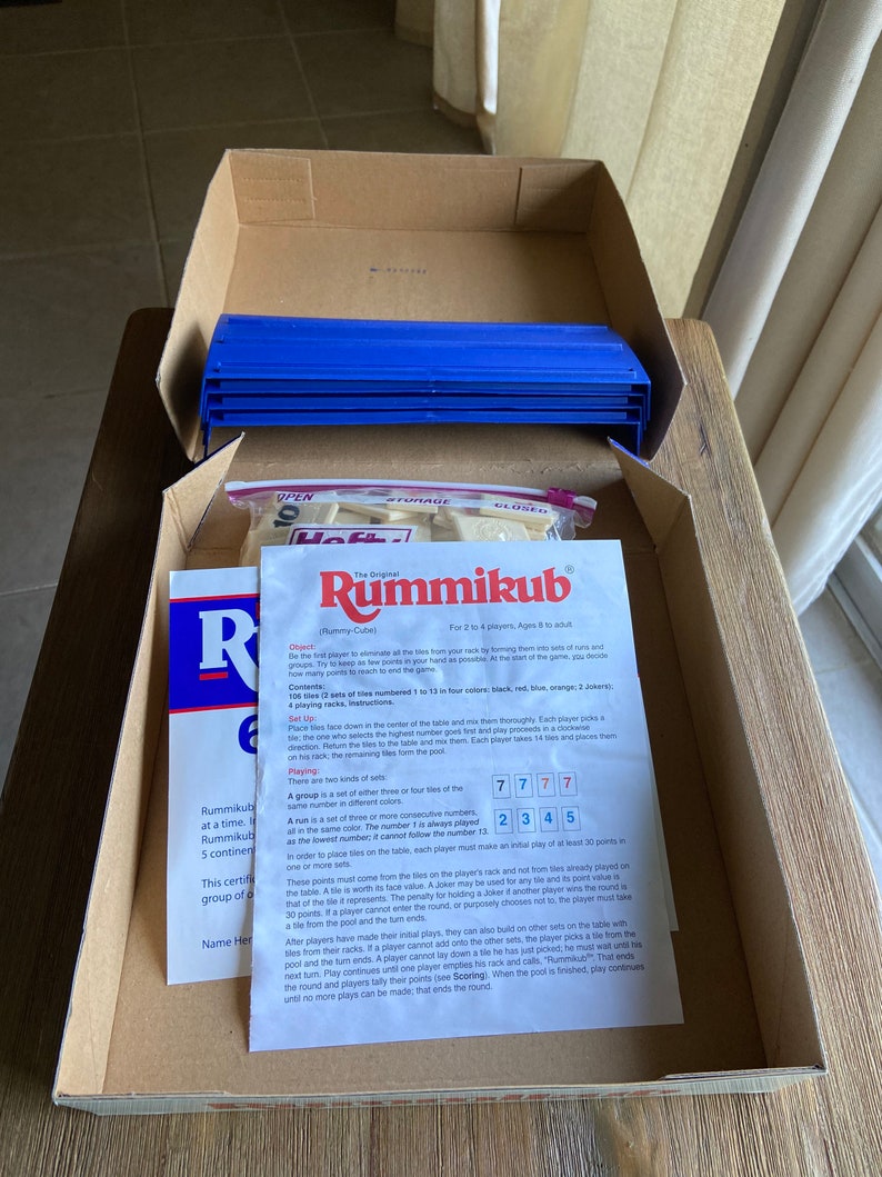 Rummikub 60th Anniversary Edition Etsy