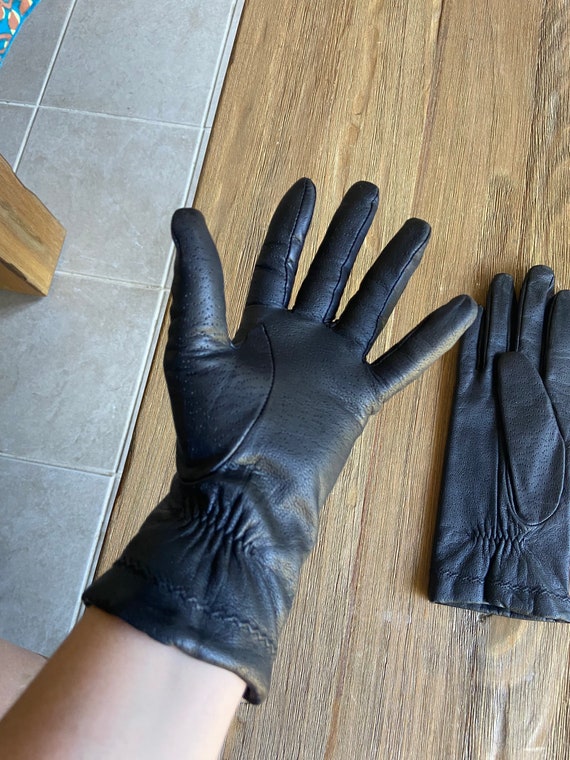 Vintage leather gloves - image 7