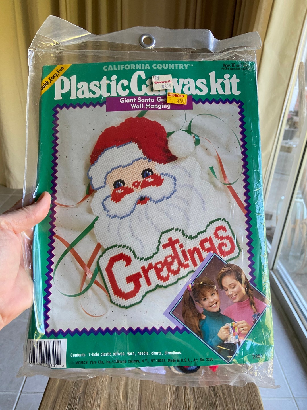 Vintage Santa Wall Hanging Craft Kit Etsy