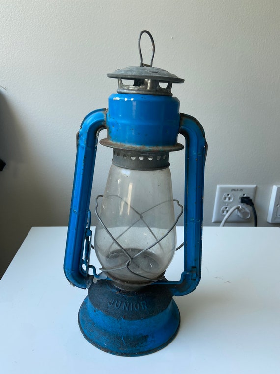 Vintage Junior Dietz Blue Lantern - Etsy