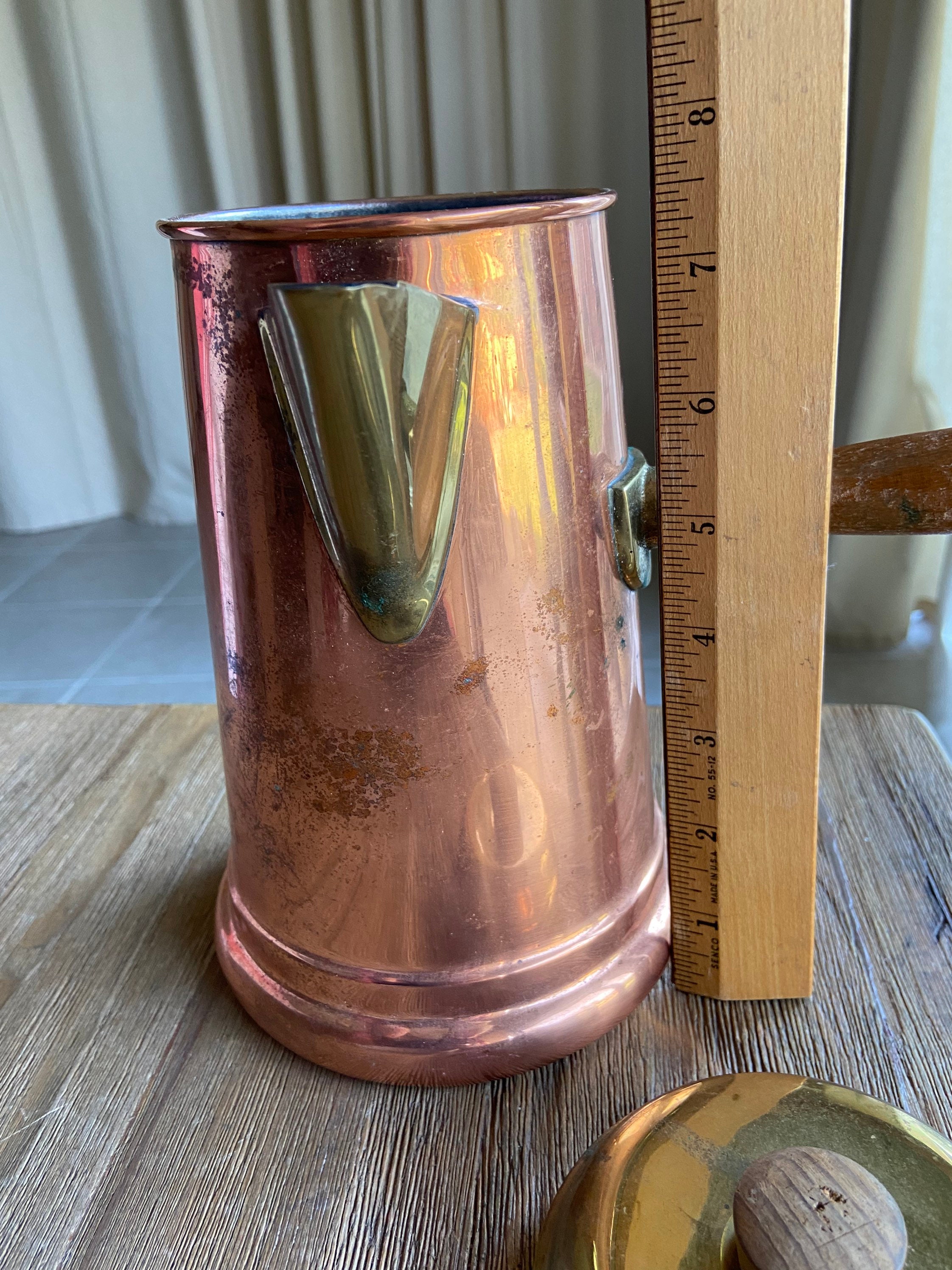 antique hammered copper coffee pot – 86 Vintage