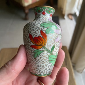 Vintage cloisonné mini vase