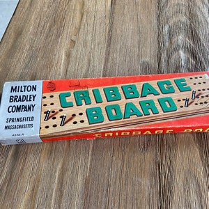 Vintage Milton Bradley cribbage game