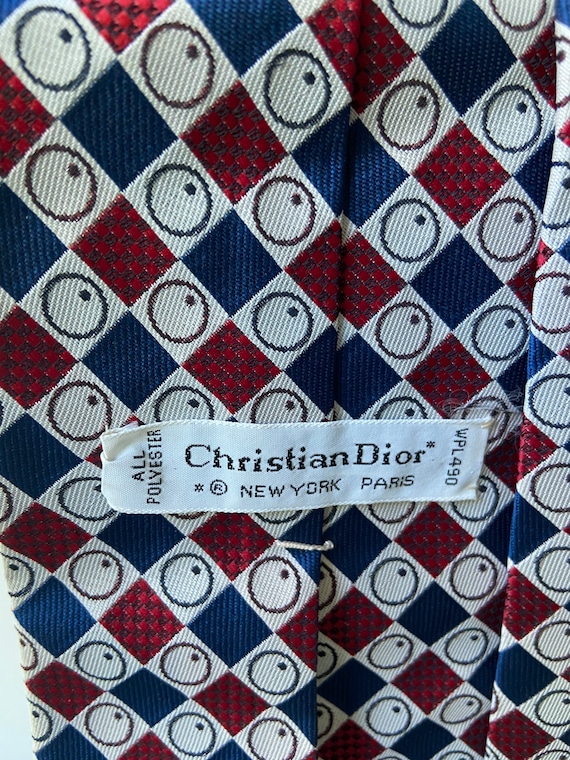 Vintage Christian Dior polyester  necktie