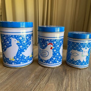 Vintage nesting canisters