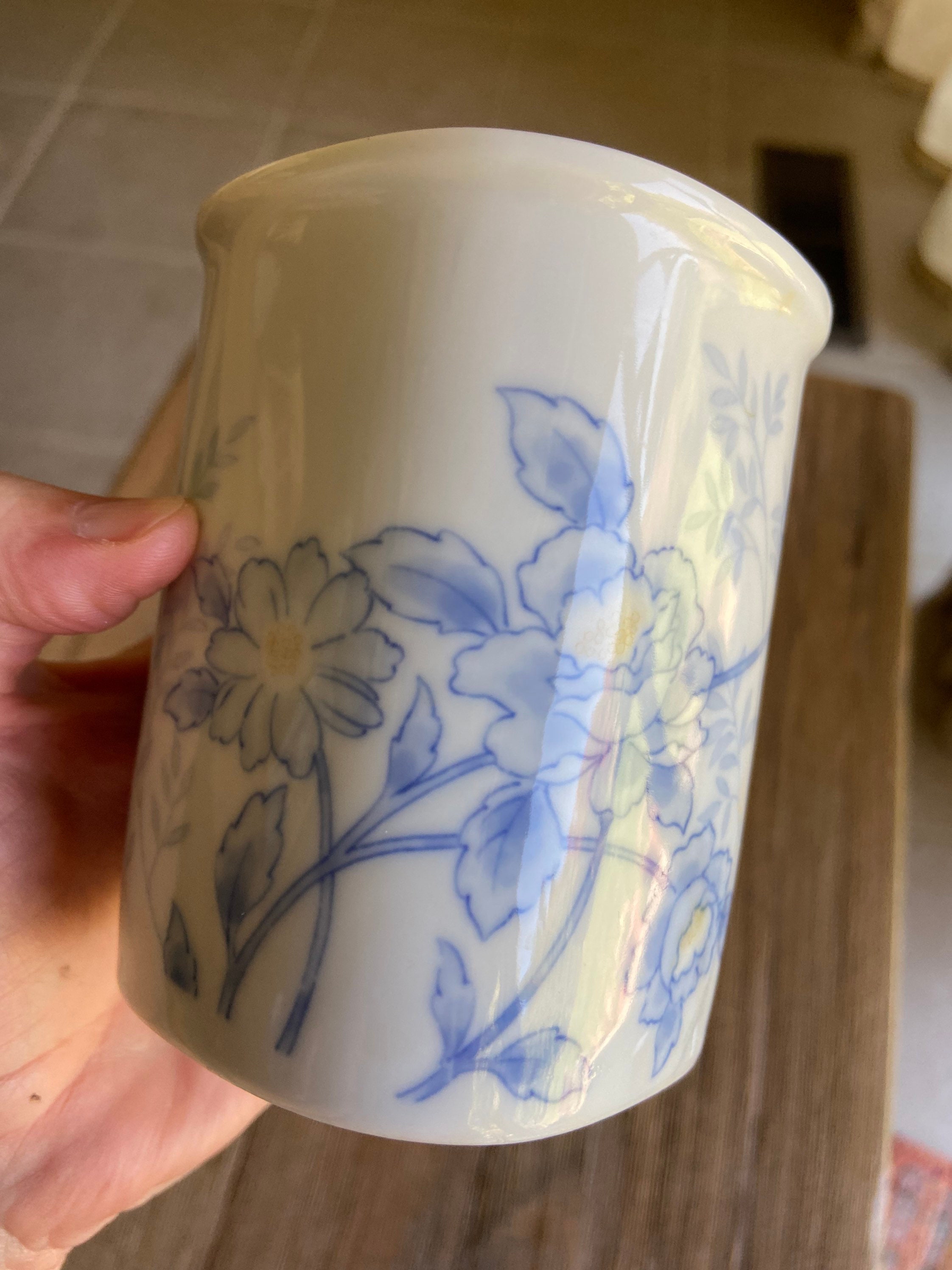 Vintage Japanese mug with bamboo handle Etsy