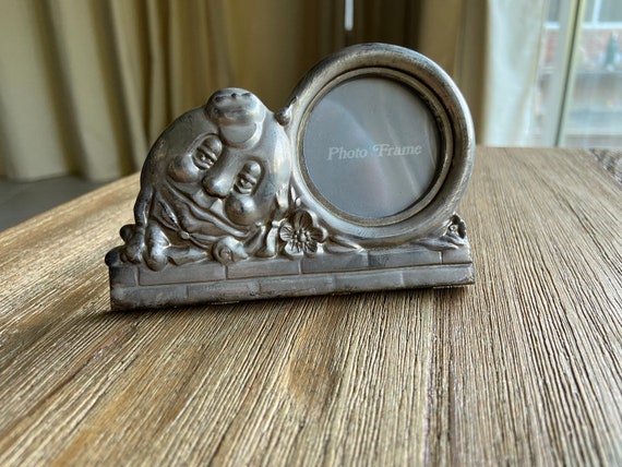 Vintage Humpty Dumpty pewter frame