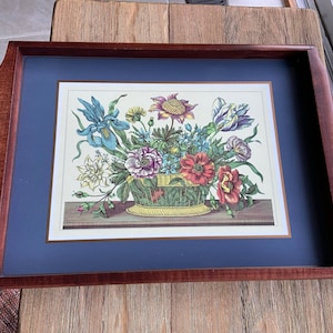 Vintage floral tray