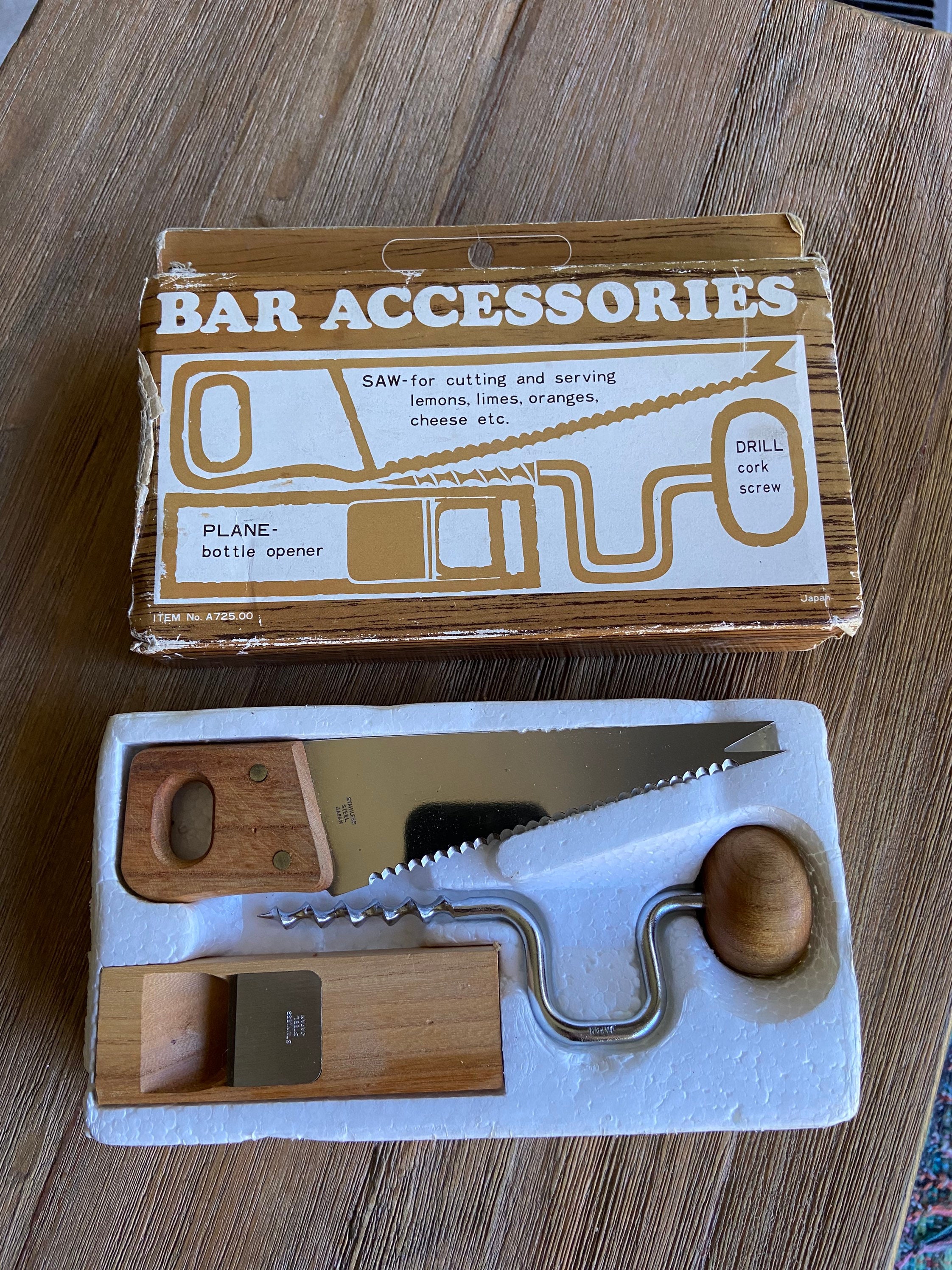 Vintage bar accessories in original box Etsy