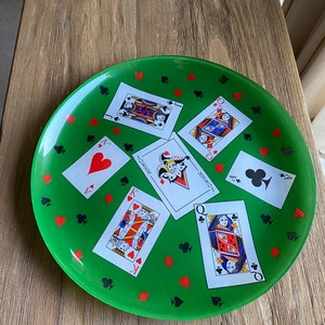 Vintage Luminarc game night platter