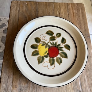 Vintage Japan Stoneware Strawberries platter