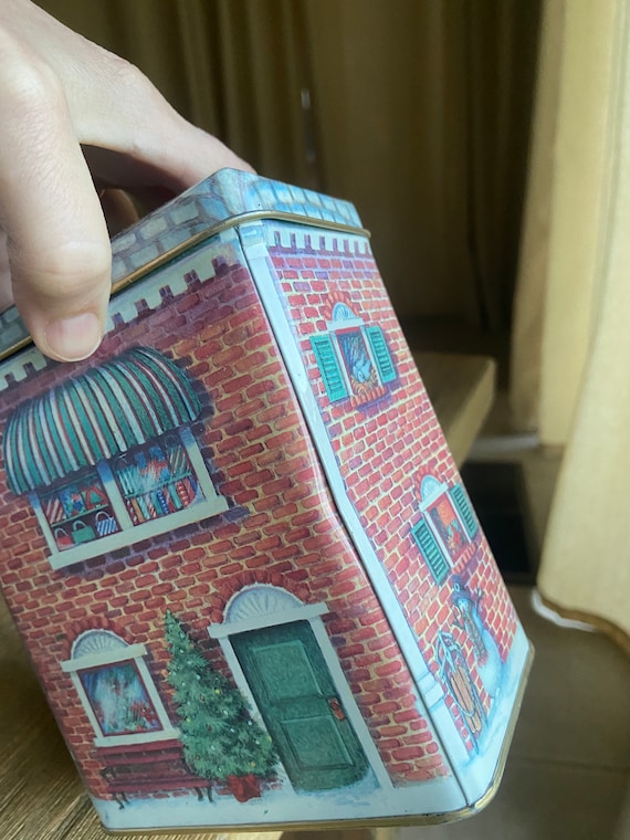 Vintage Hallmark House Shaped Tin - Etsy