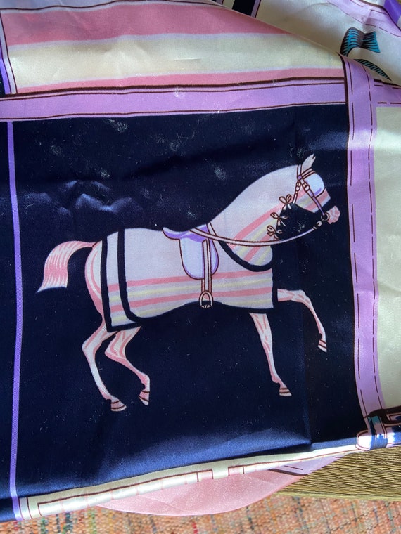 Polyester horse theme scarf - image 9