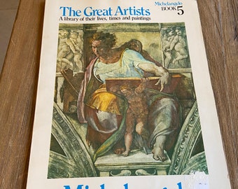 Vintage Michelangelo art book