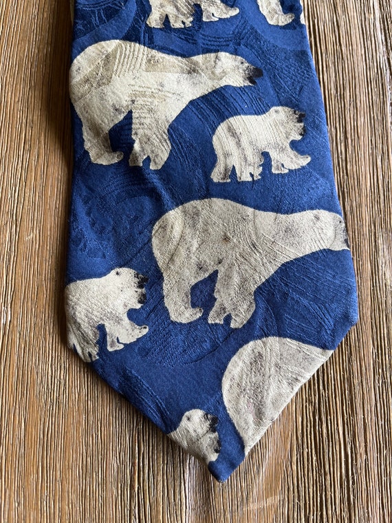 Vintage Polar Bears necktie - image 8