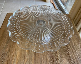 Vintage Small glass cake stand