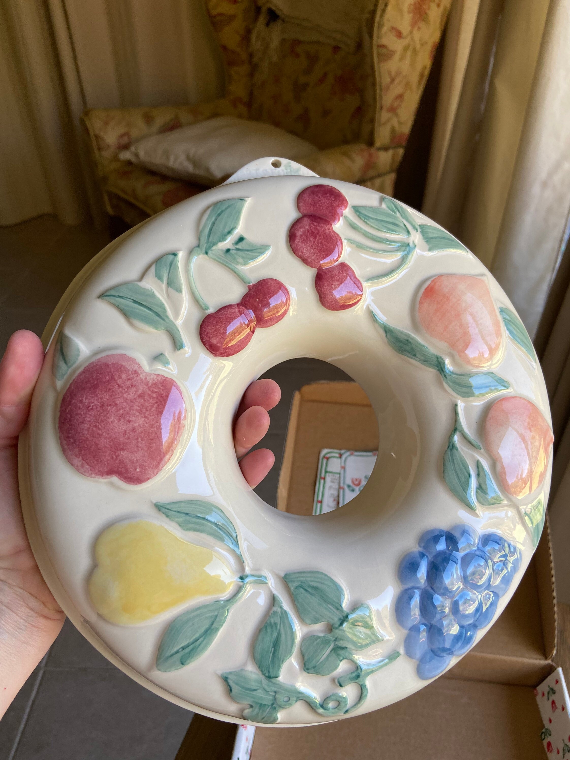 Vintage Ceramic Shortbread Ring - Etsy