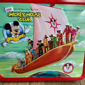 Vintage Mickey Mouse Club metal lunchbox