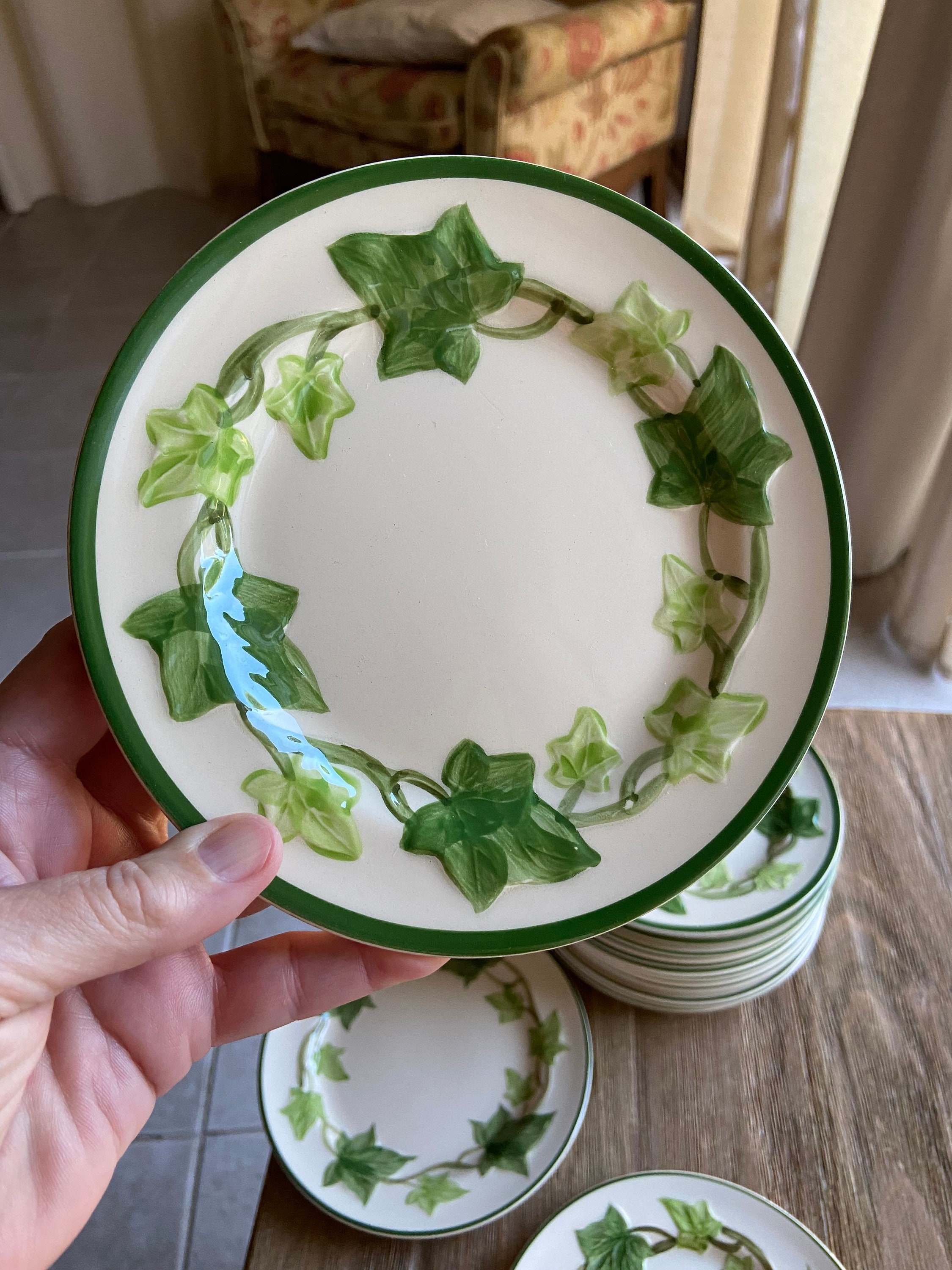 Vintage Franciscan Ivy (american Bread Butter Plates (15)