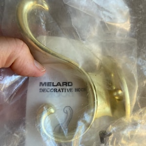 Vintage brass hook