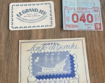 Vintage Europe paper memorabilia