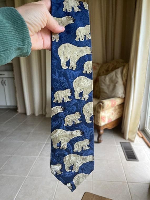 Vintage Polar Bears necktie - image 2