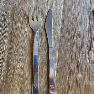 Vintage American Airlines fork and knife