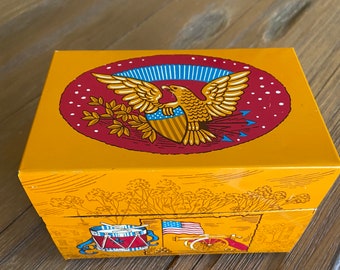 Vintage recipe card box