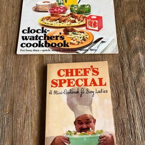 Vintage cooking booklets