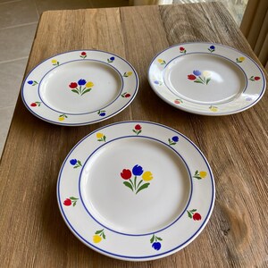 Vintage Tulip Tyme plates
