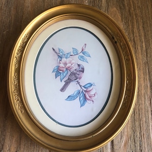 Vintage Homco oval wall art