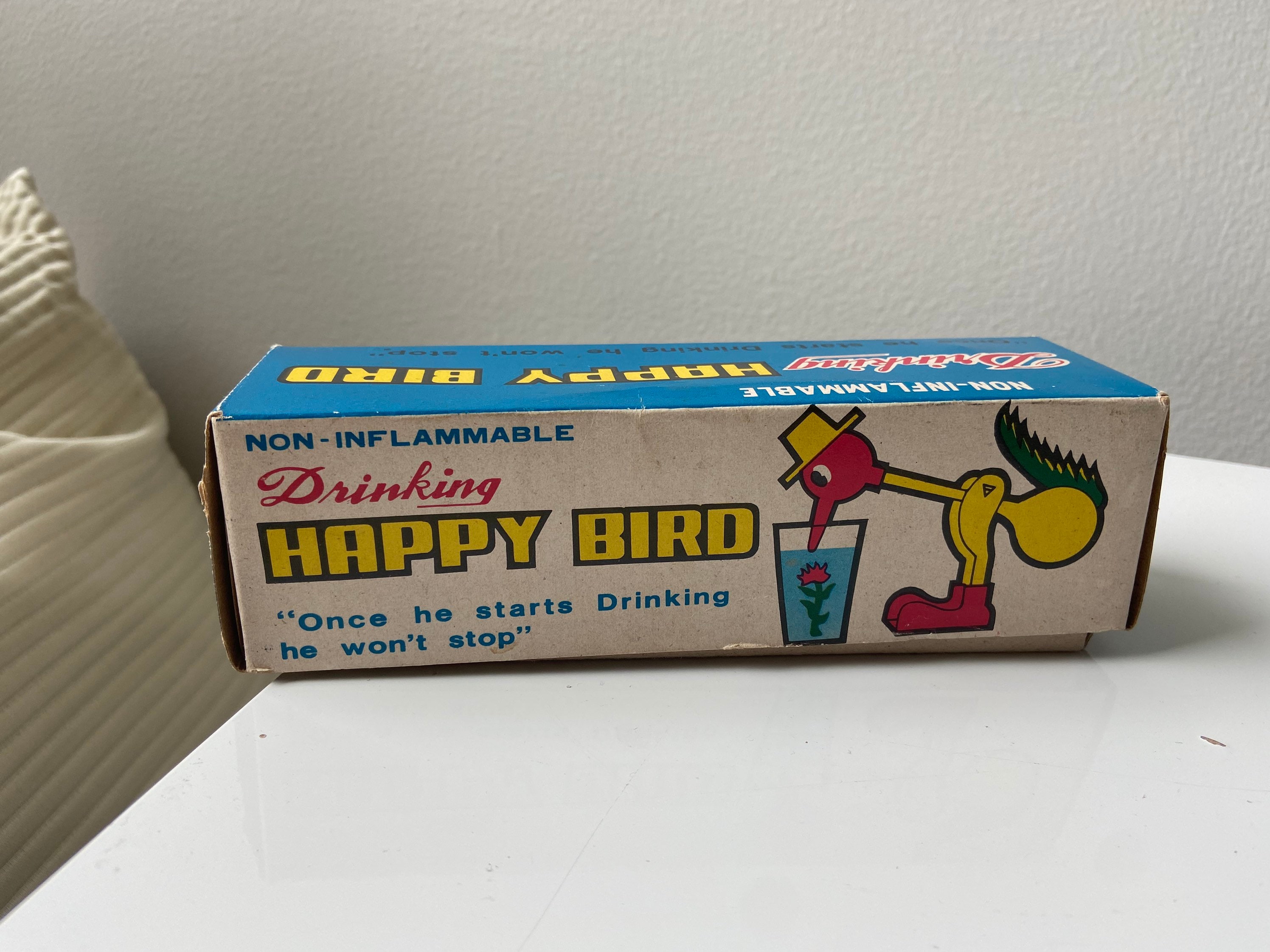 Vintage Drinking Happy Bird/famous Drinking Bird/novelty Drinking Bird/magic  Drinking Bird/glass Drinking Bird 