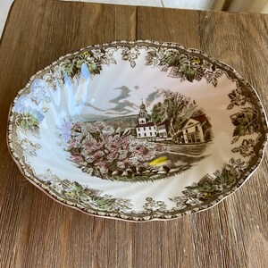 Vintage Johnson brothers Friendly Village vegetable bowl