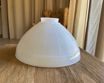 Vintage (antique?) large milk glass lamp shade