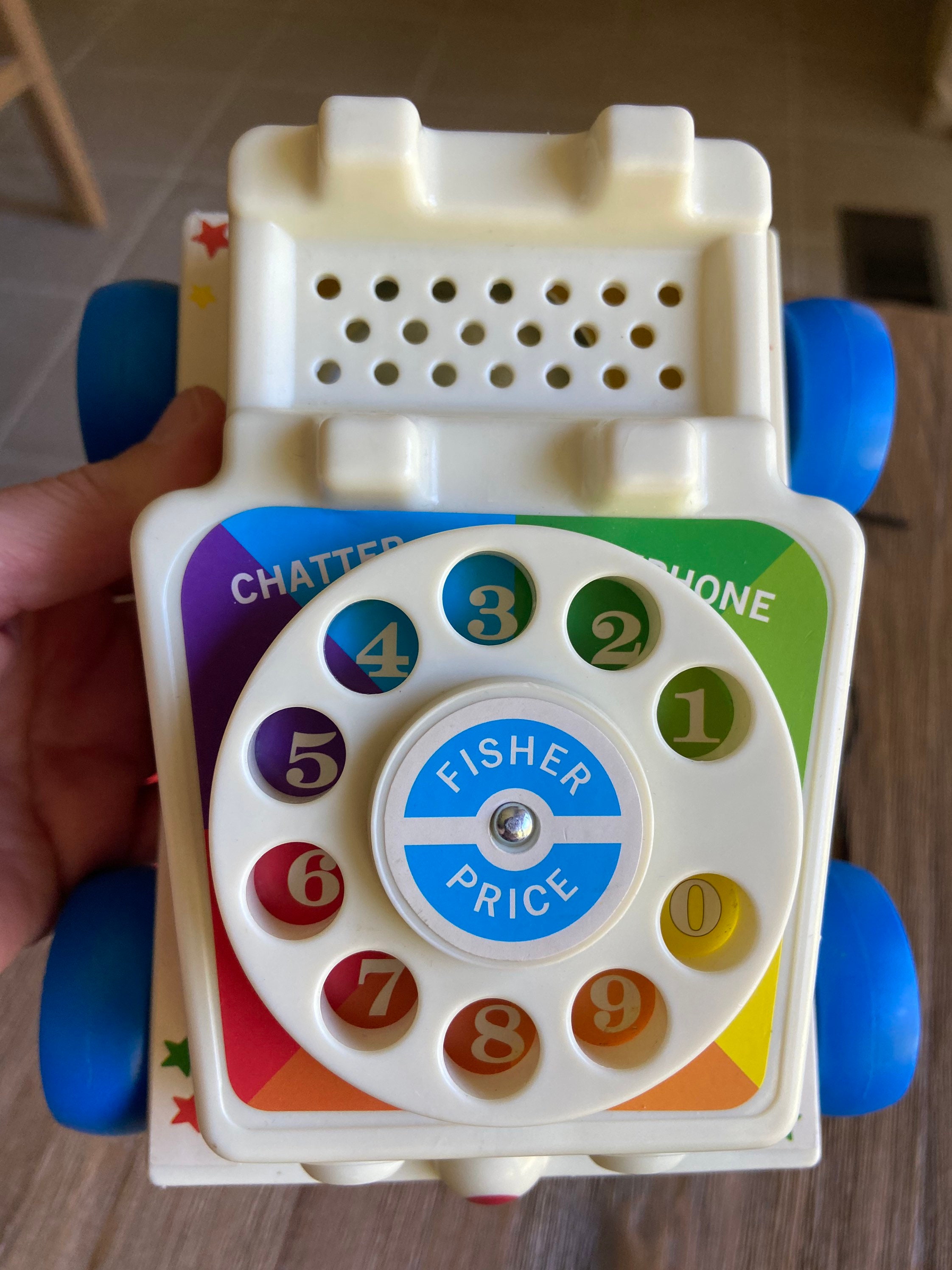 Vintage Fisher Price phone with wheals Etsy