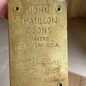Antique Chatillon brass scale