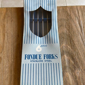 Vintage fondue forks in original box