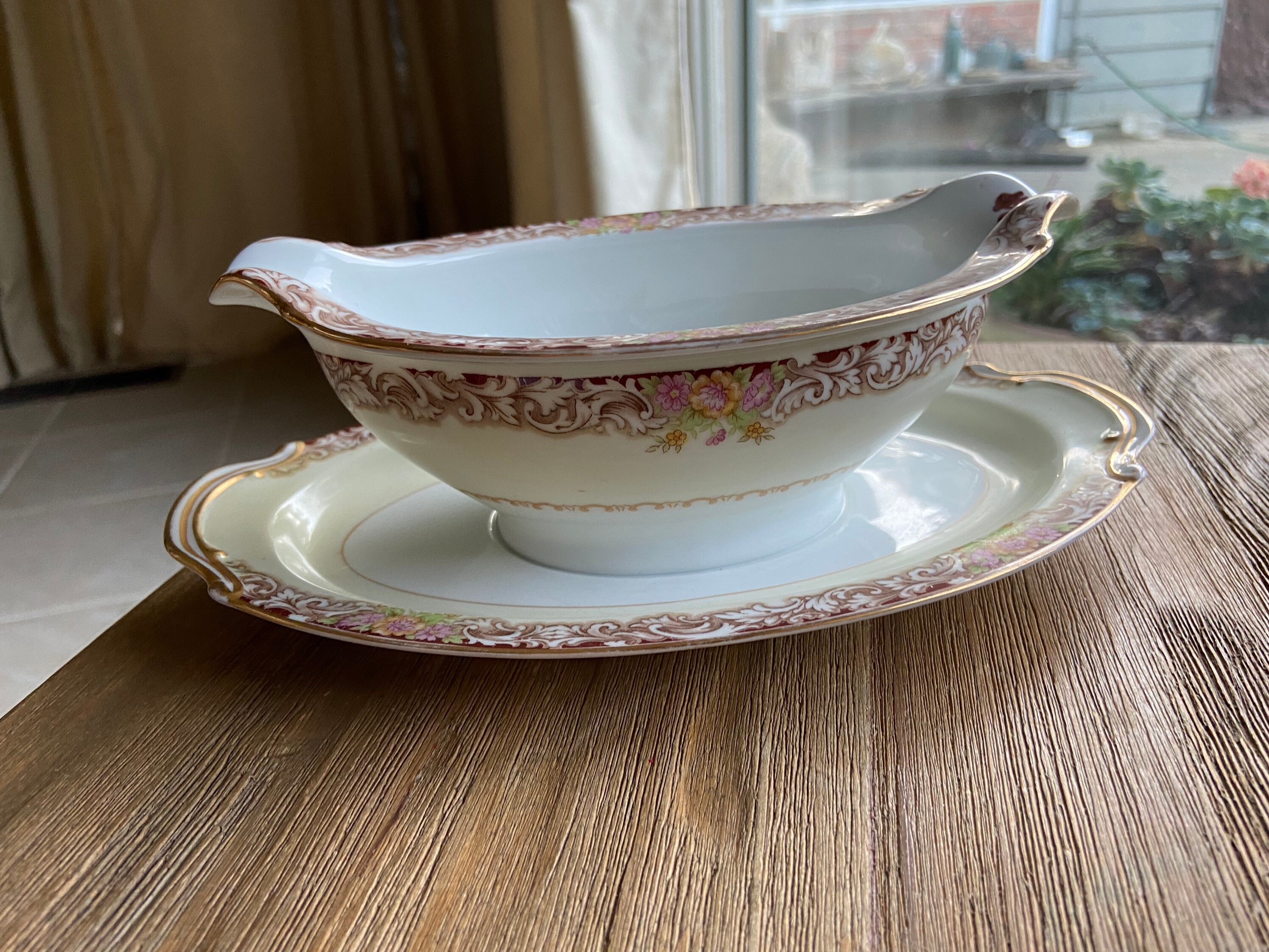 Vintage Noritake gravy boat Etsy