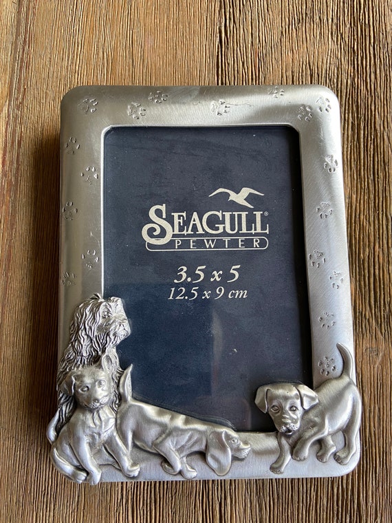 Vintage Seagull Pewter Picture Frame (dogs) - Etsy