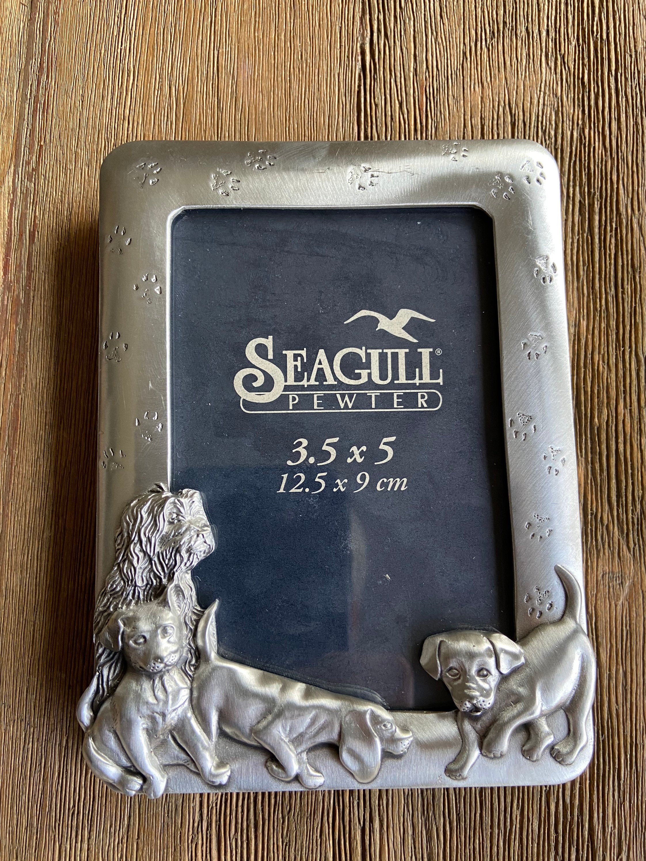 Vintage Seagull Pewter Picture Frame (dogs) - Etsy