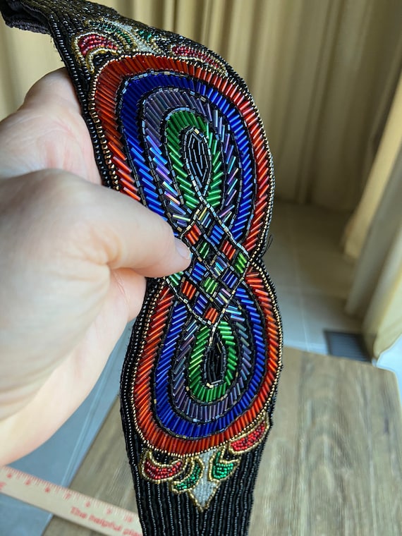 Vintage beaded belt - image 1