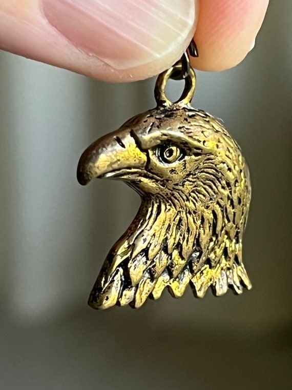 Vintage Eagle head pendant