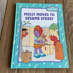 Vintage Sesame Street Molly moves to Sesame Street book