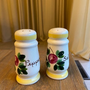 Vintage ceramic salt and pepper shakers