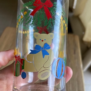 Vintage Christmas juice glass
