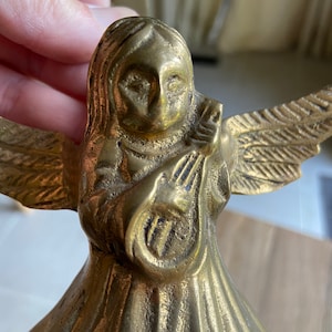 Vintage brass angel
